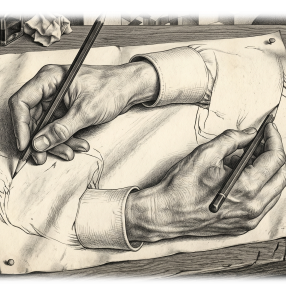 It is as if the theory of evolution says:&nbsp;
"Life created the conditions for life."